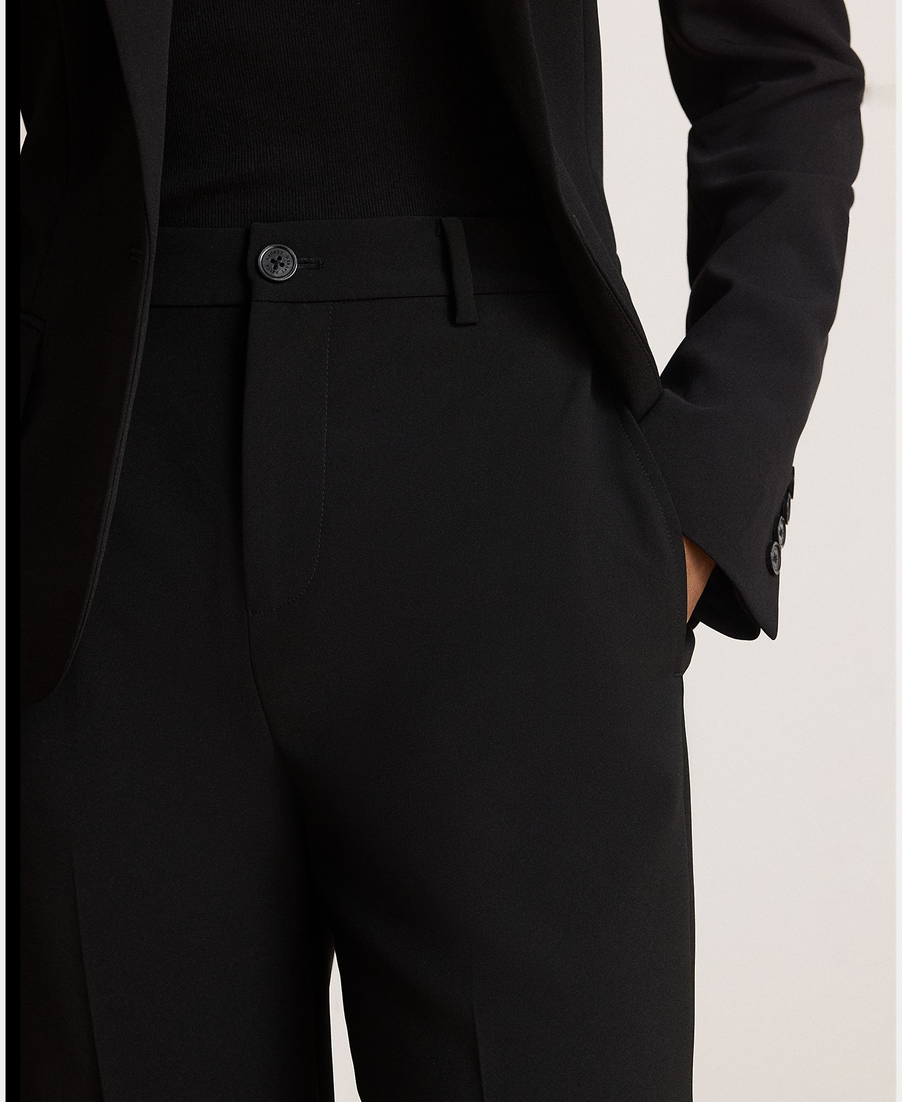 Imagen 5 de Pantalón recto de mujer de crepé - Lauren Ralph Lauren - Negro Negro