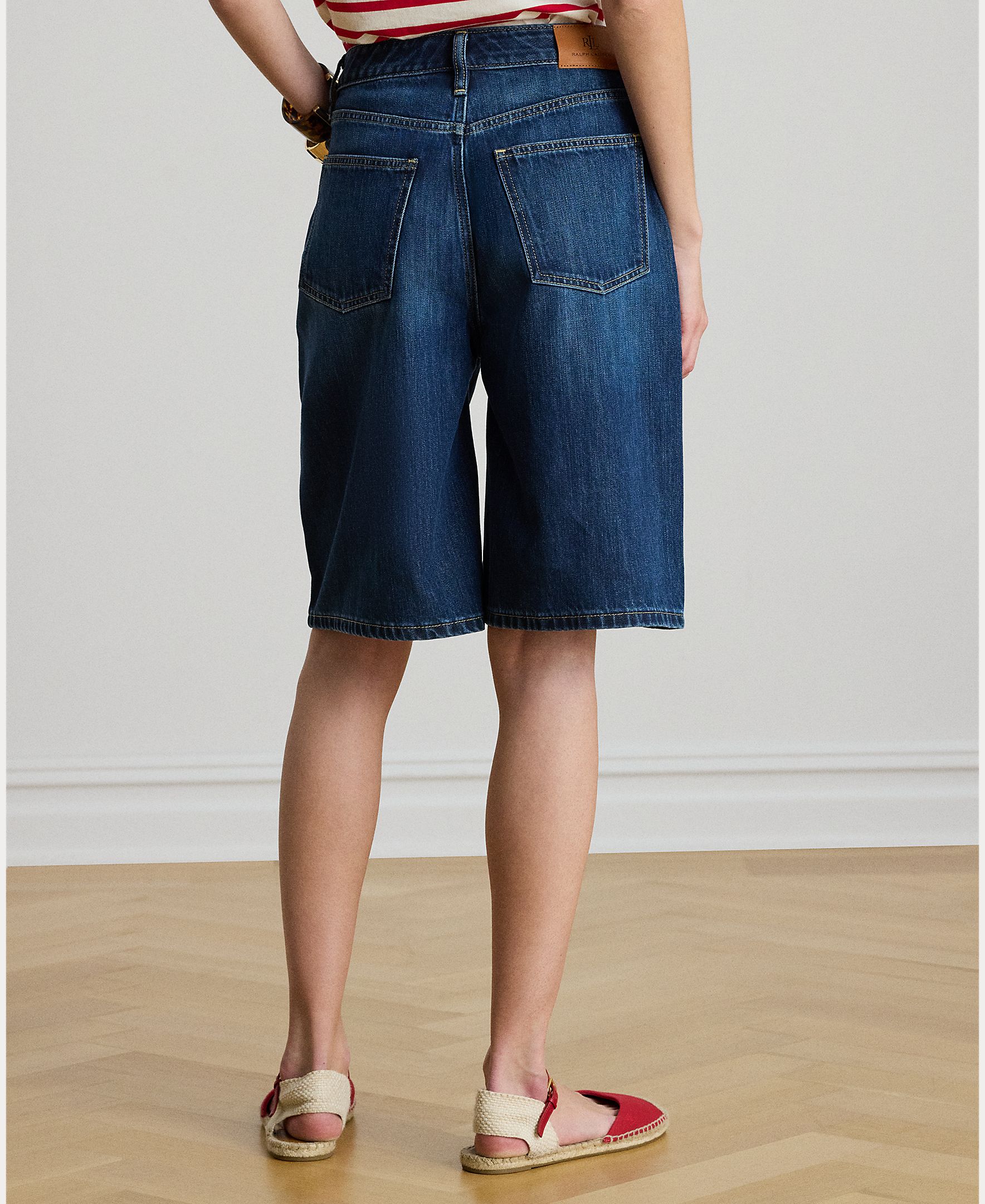 Bermudas de Ganga com Cinco Bolsos Denim-2