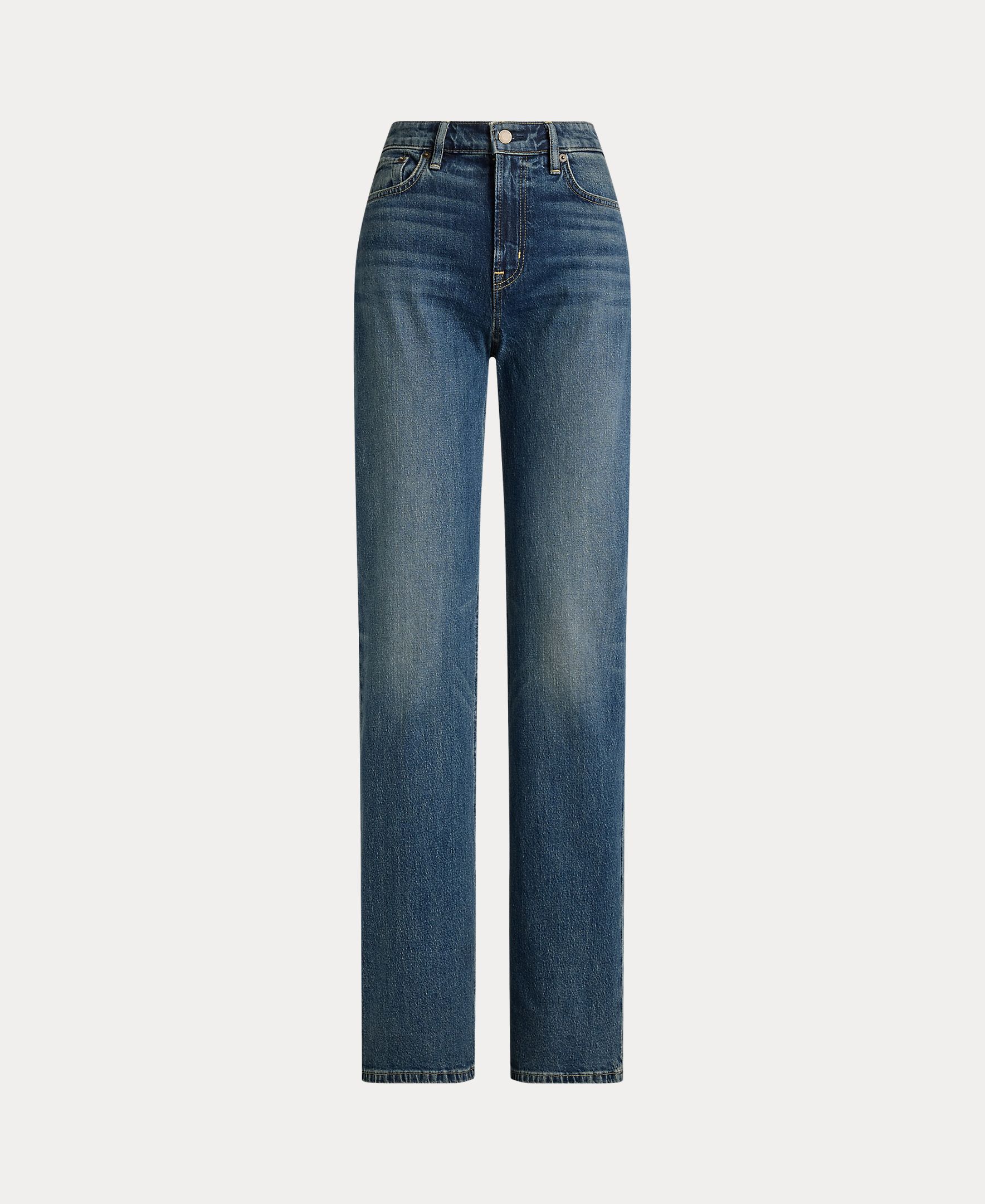 Imagen 8 de Vaqueros recto de mujer de tiro alto Straight Fit - Lauren Ralph Lauren - Azul índigo Azul índigo