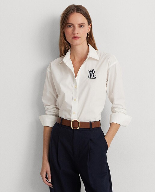 Imagen 0 de Camisa de mujer de algodón de manga larga