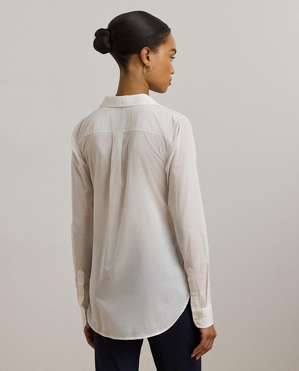 Camisa com Bolsos Branco-3