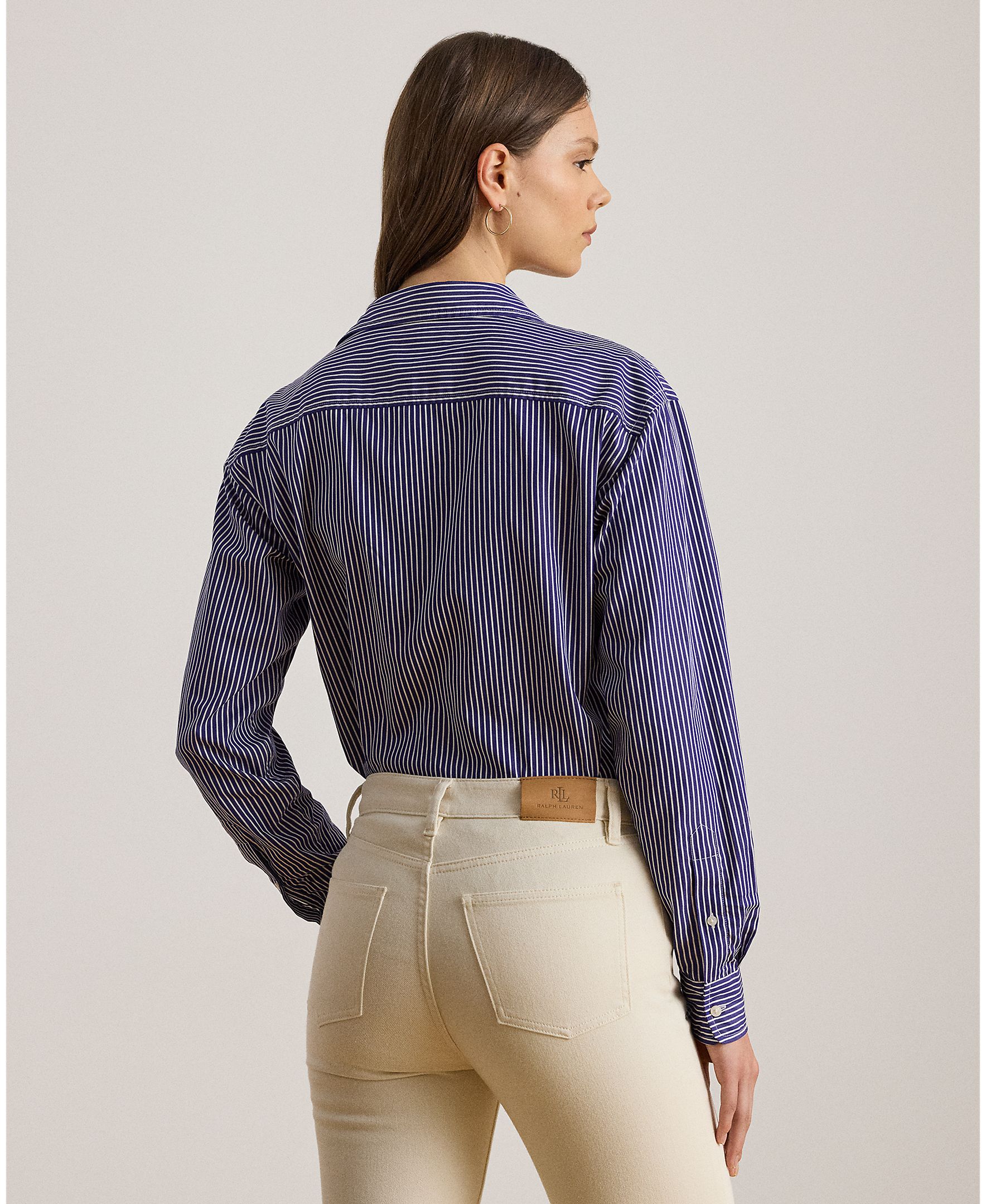 Camisa de Algodão com Logótipo Denim-2