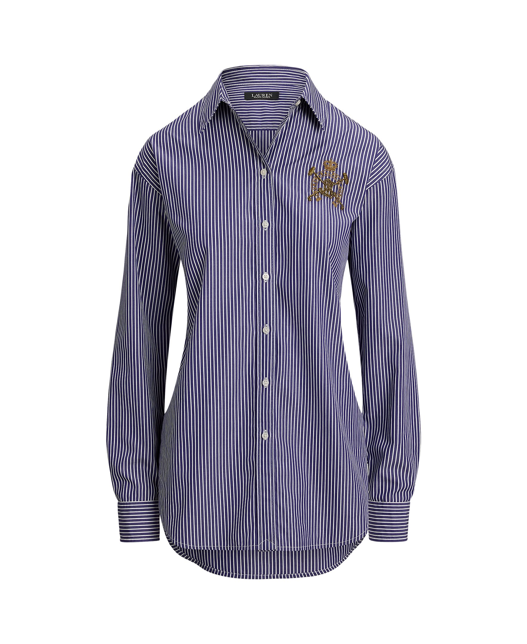 Camisa de Algodão com Logótipo Denim-4