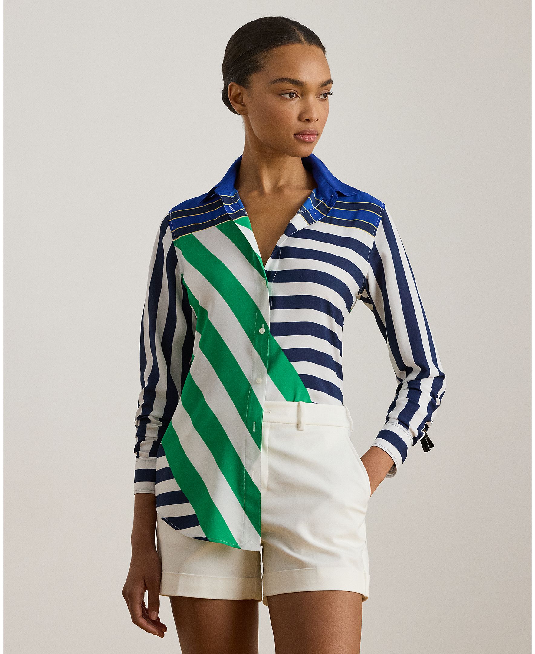 Camisa Relaxed com Estampado Multicolor-1