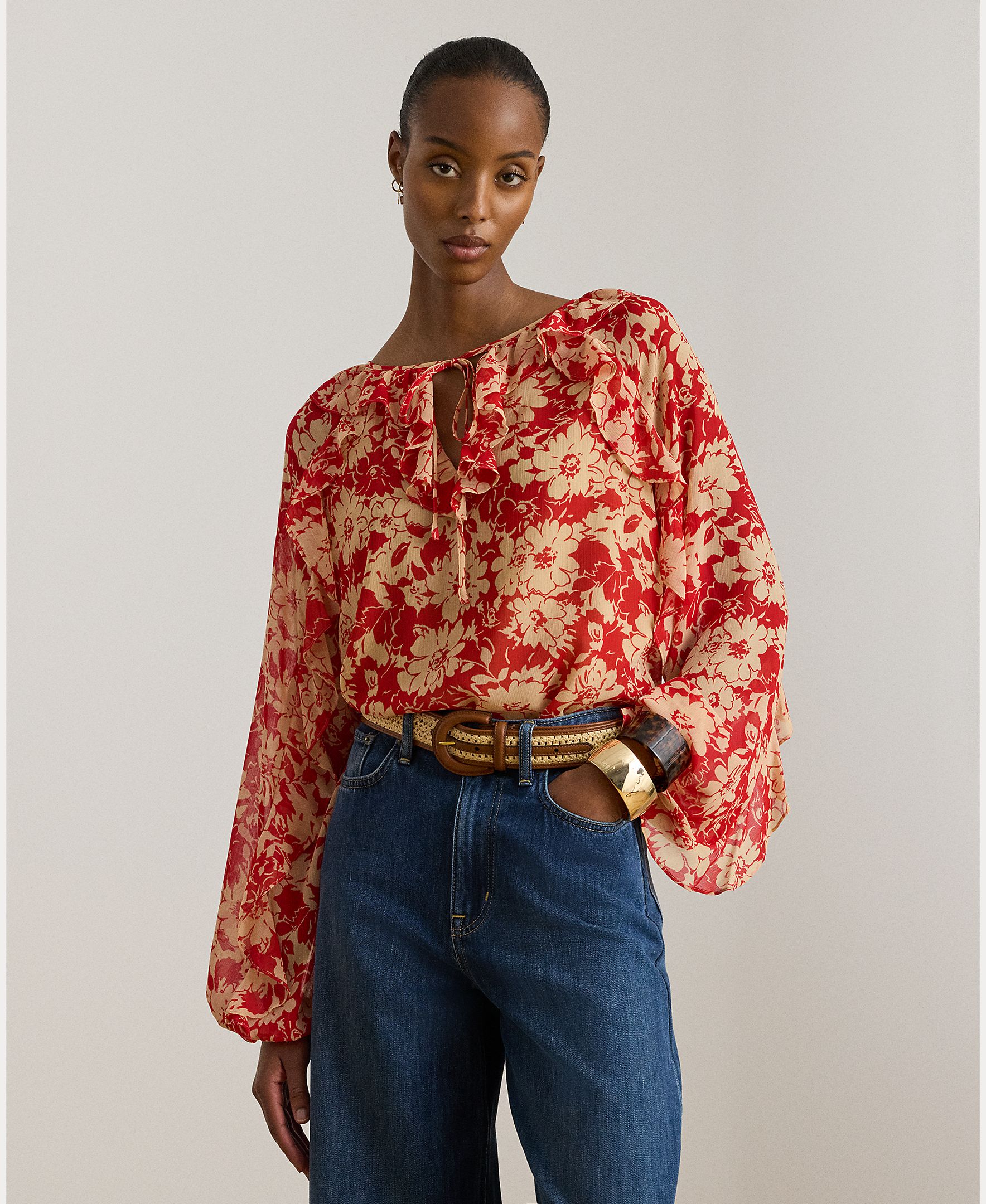 Imagem 0 de Blusa Vaporosa com Estampado