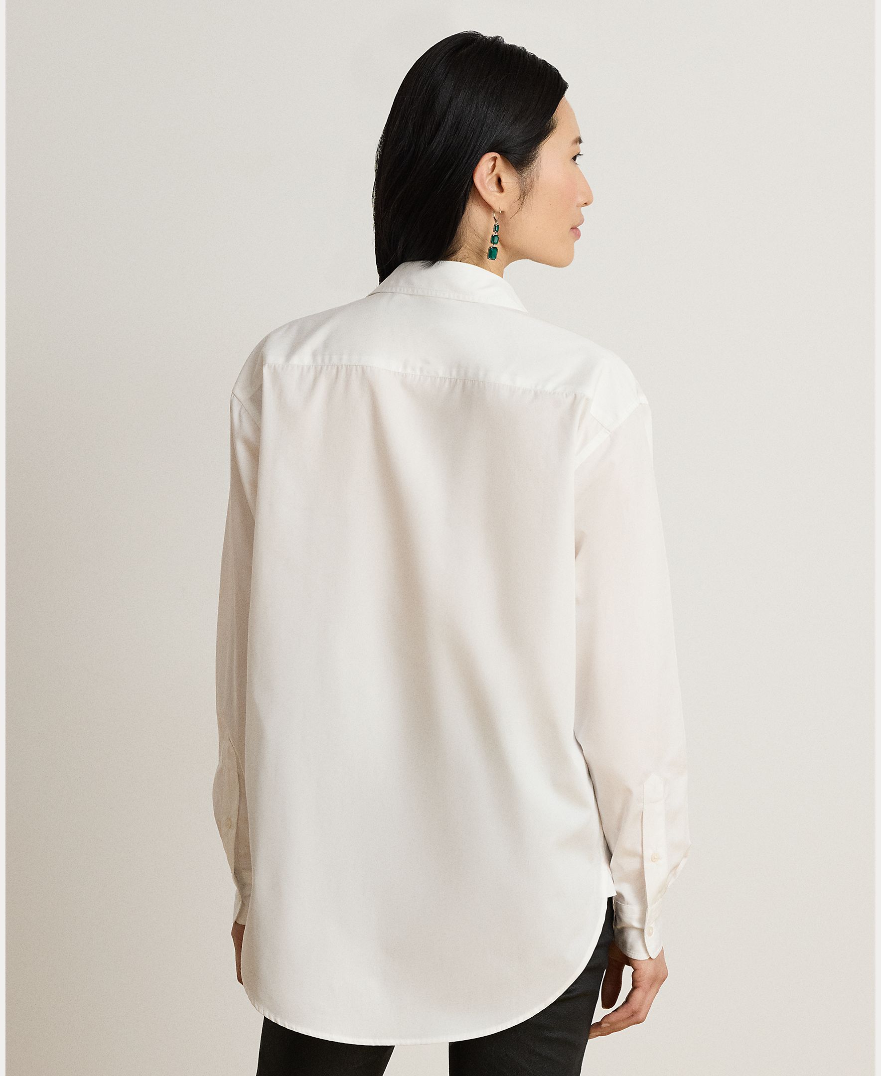 Camisa de Algodão com Logótipo Branco-3