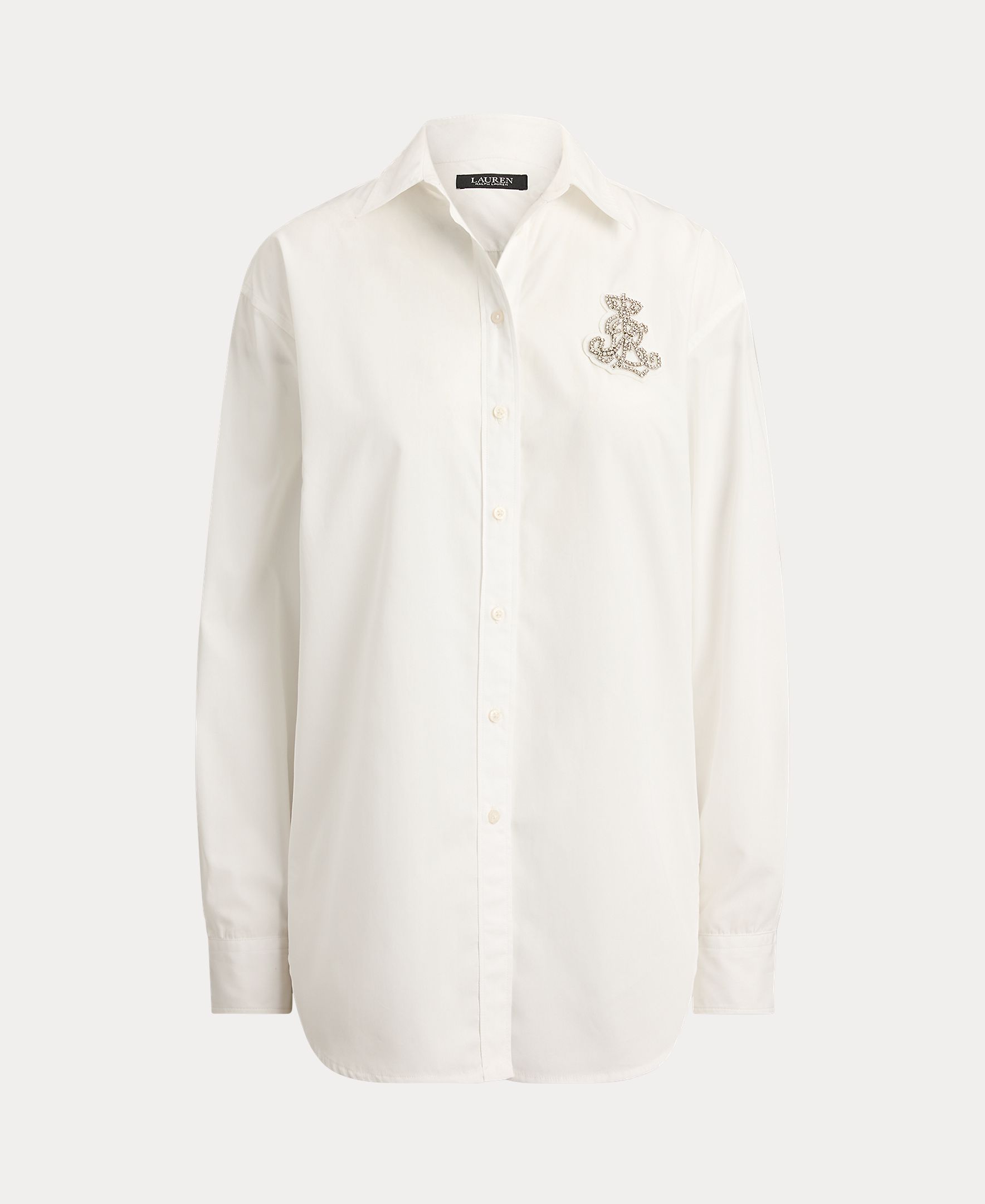 Camisa de Algodão com Logótipo Branco-6