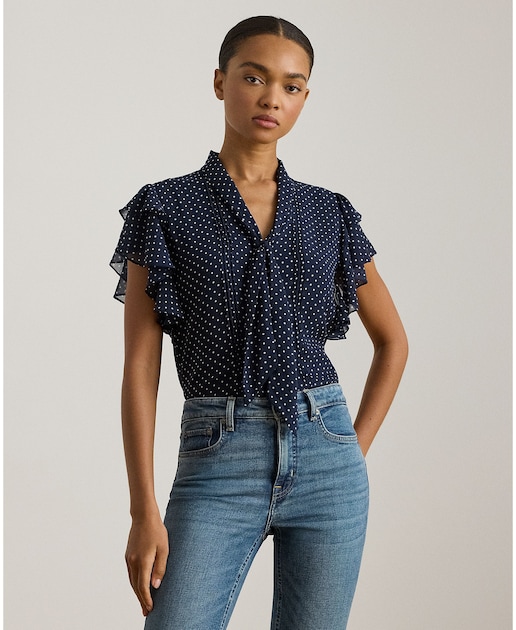 Imagem 0 de Blusa Vaporosa com Mangas com Folho