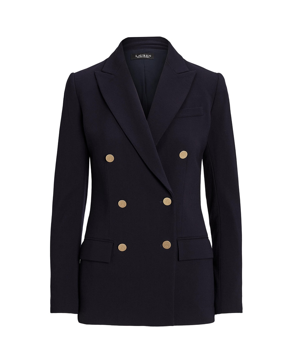 Blazer com Bolsos e Botões Azul-marinho-6