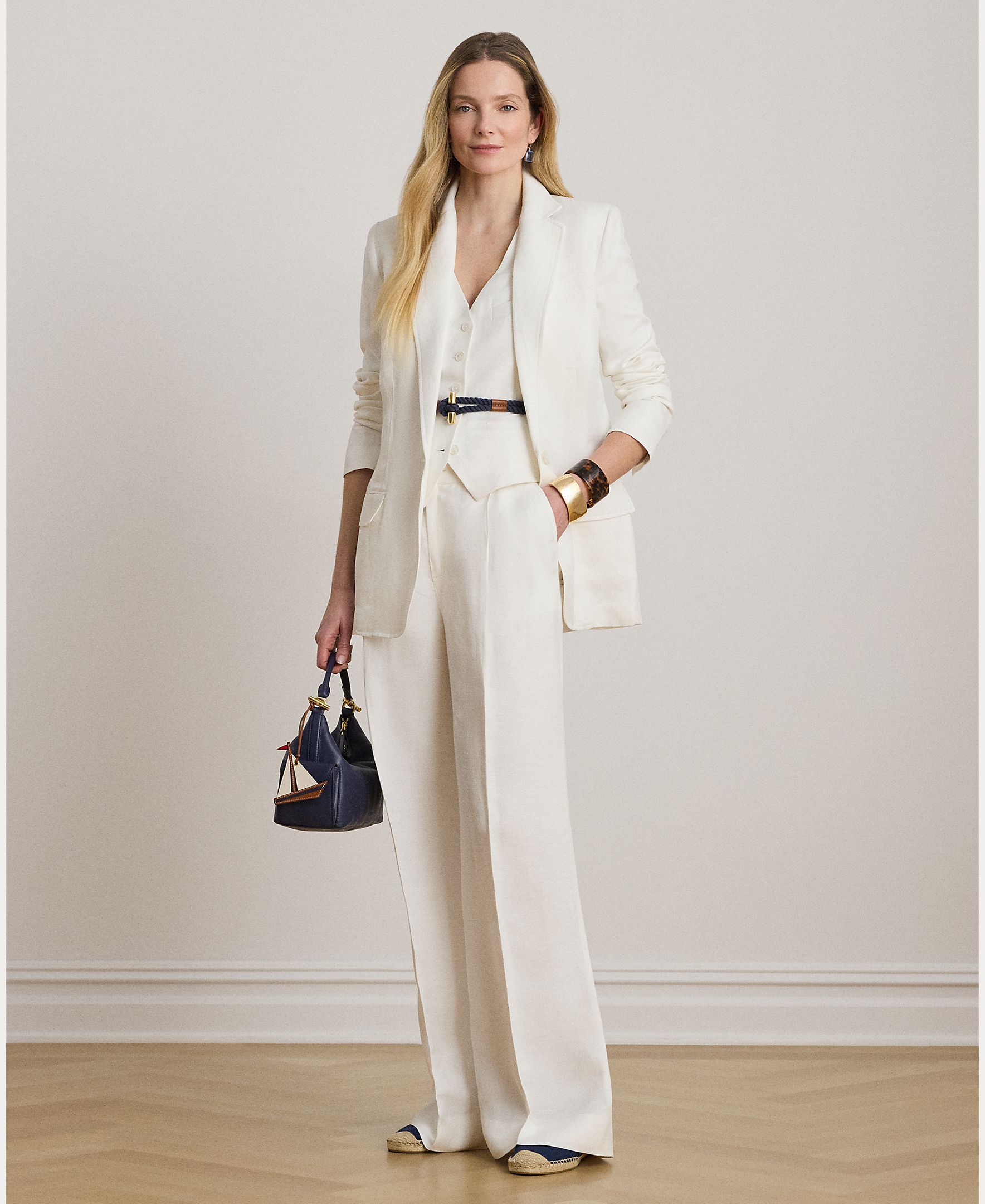 Imagem 0 de Blazer de Sarja em Mistura de Linho