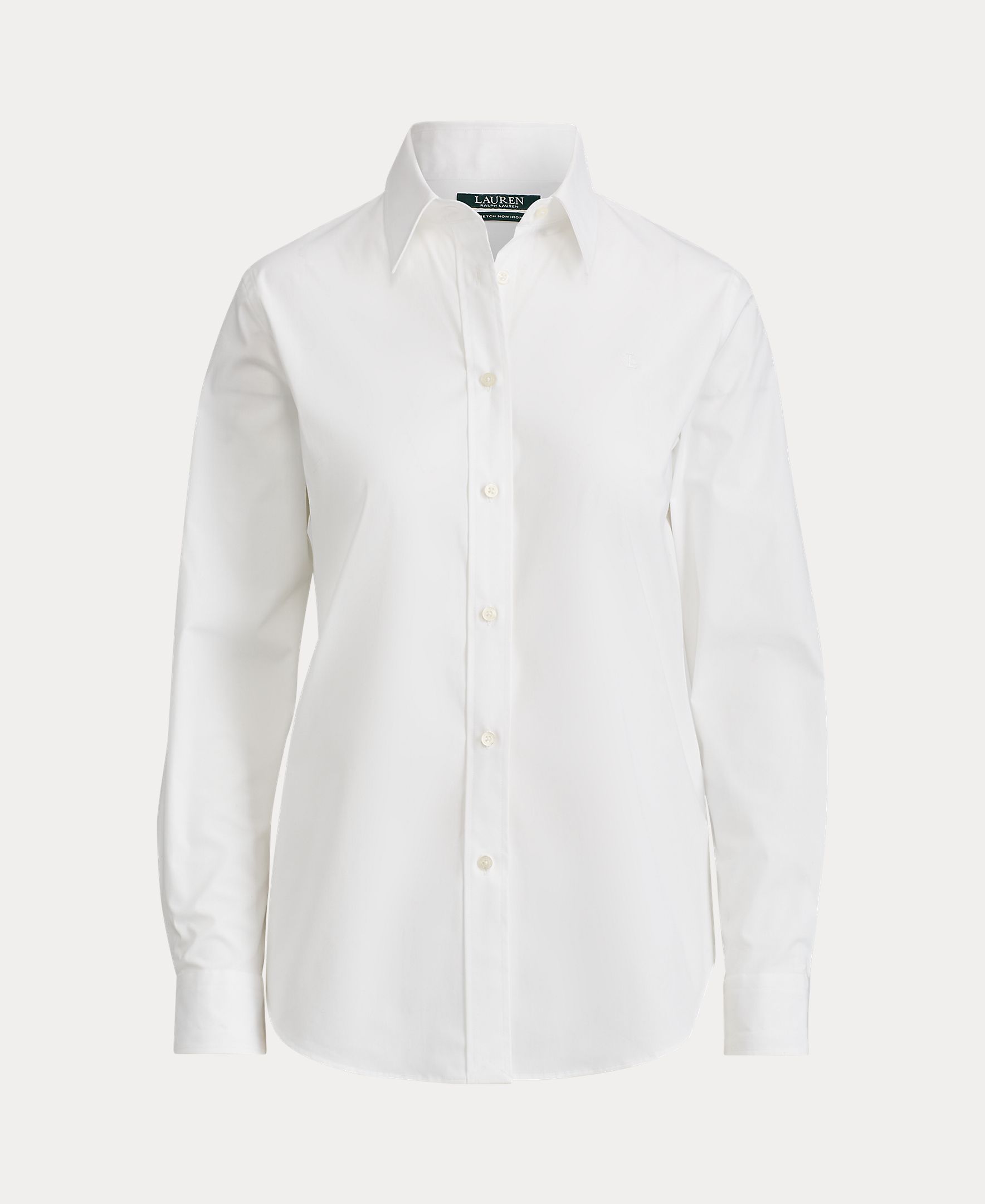 Imagen 4 de Camisa blanca de mujer Lauren Ralph Lauren con manga larga - Blanco Blanco