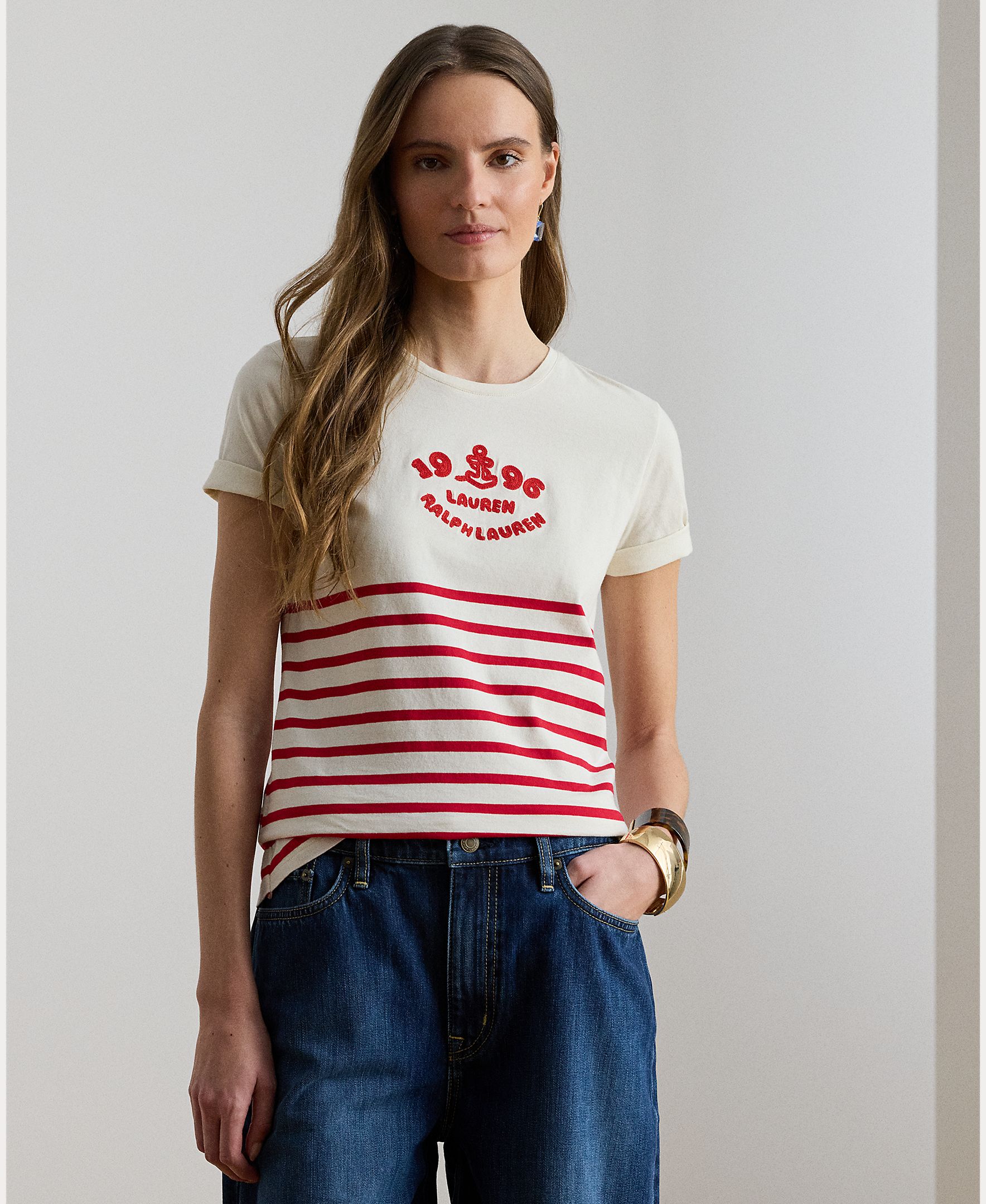 Imagem 0 de T-shirt de algodão e manga curta