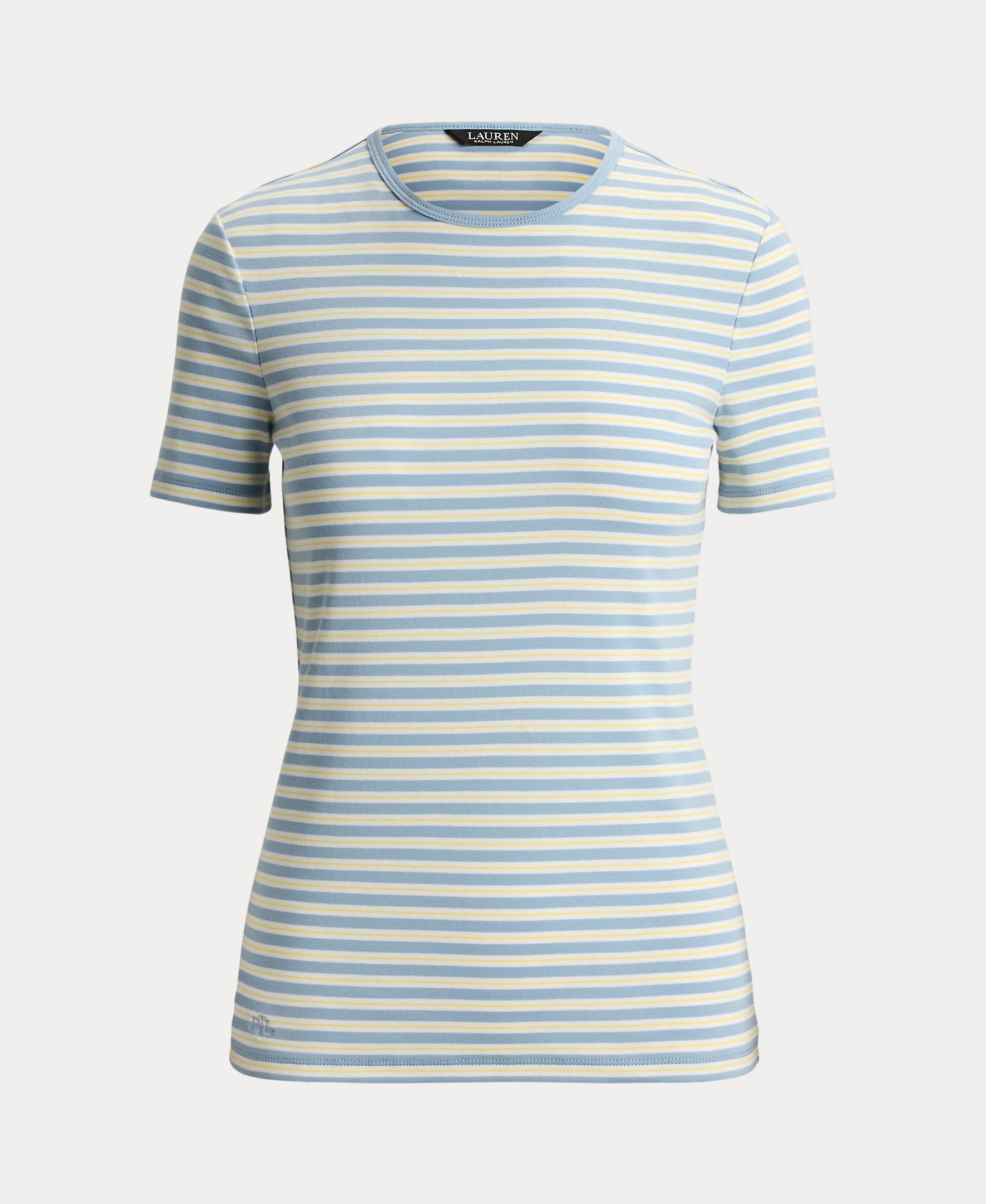 T-shirt de Algodão Estampada Azul-claro-4