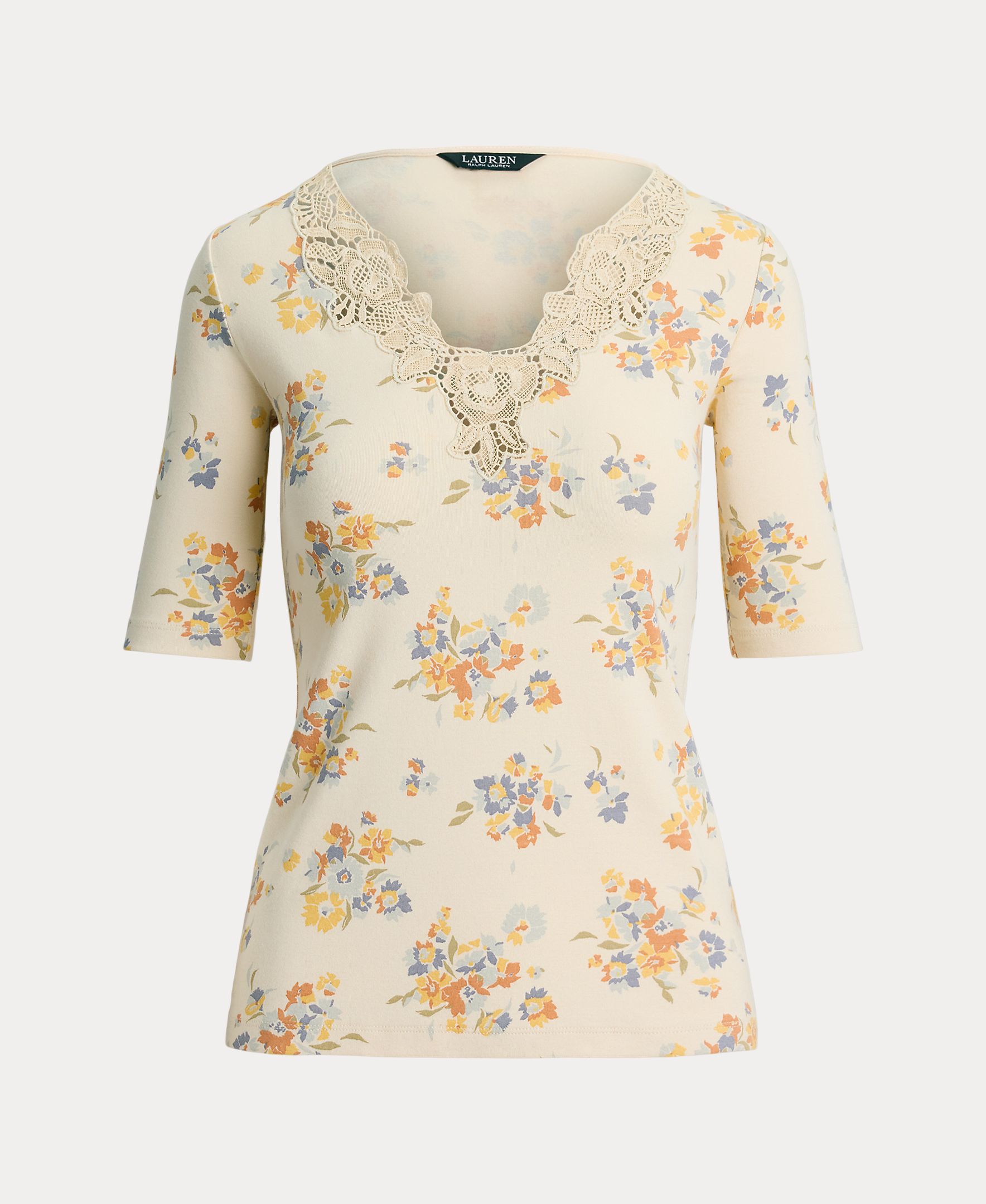 Camisola de Malha de Algodão Canelado com Detalhe de Bordado no Decote Cru-9