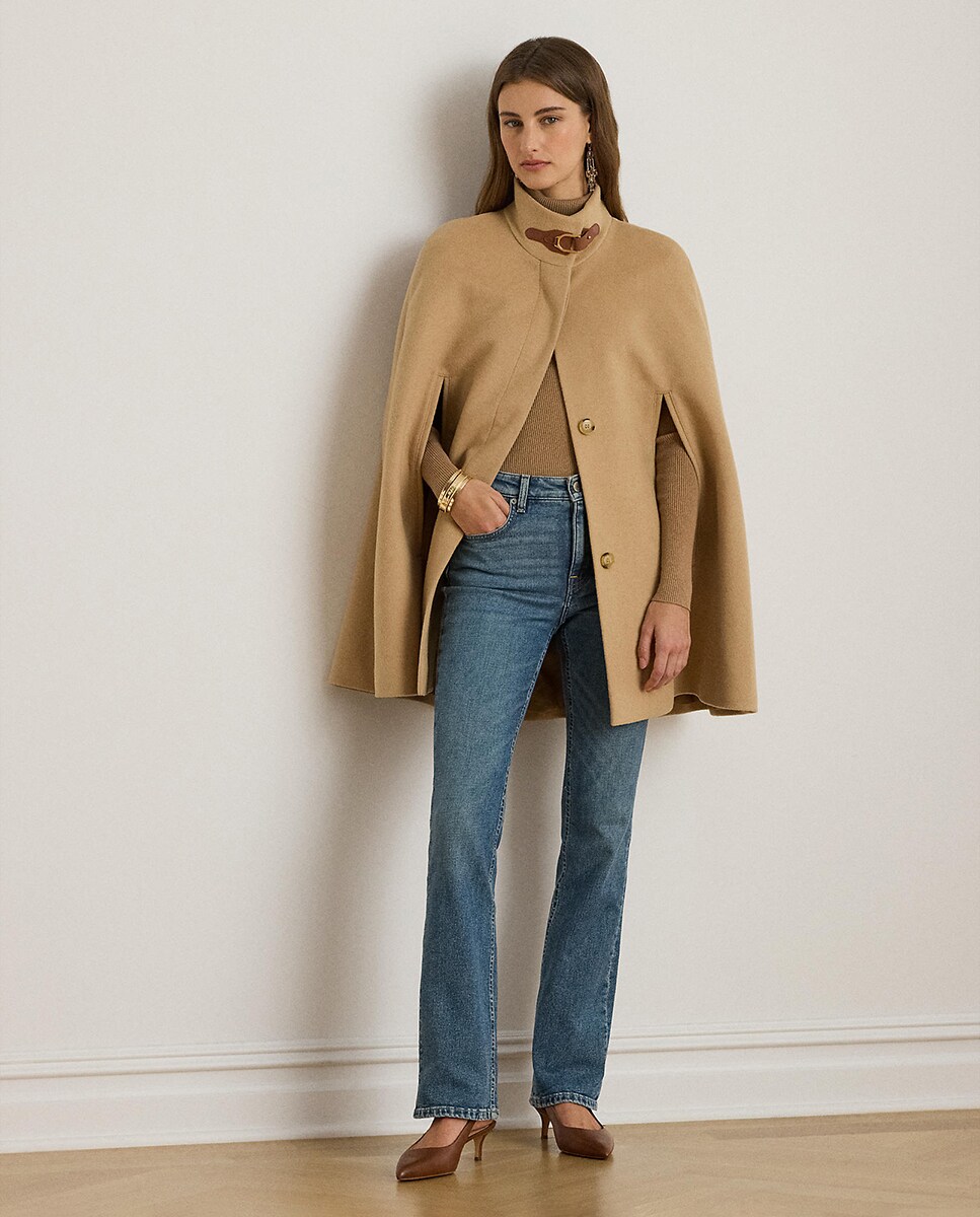 Capa de Lã e Caxemira Camel-7