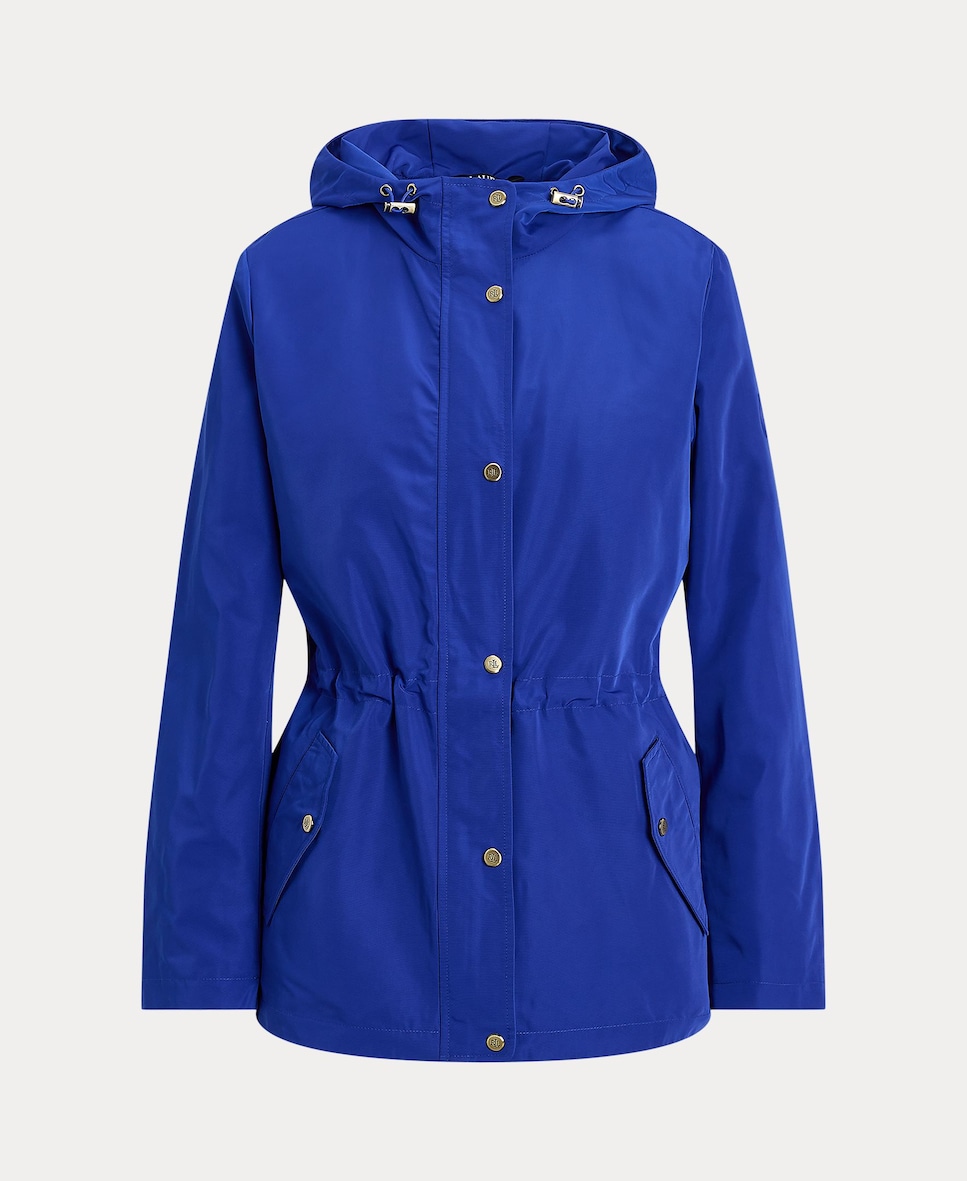 Impermeável com capuz e bolsos Azul Royal-5