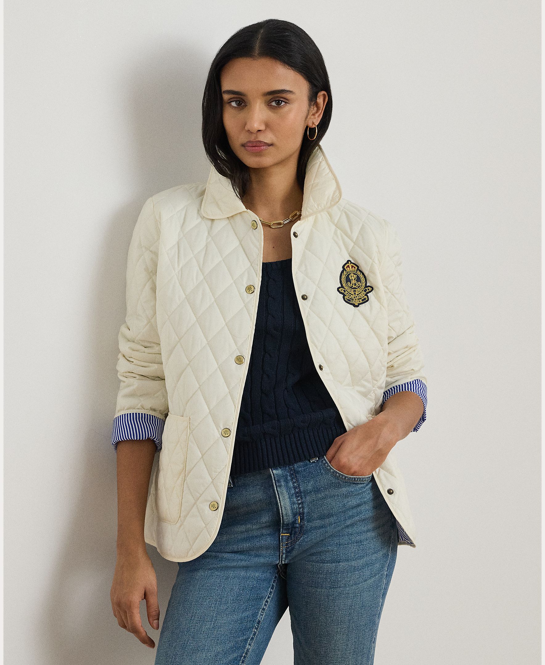 Imagem 0 de Casaco Acolchoado com EMblema de Escudo