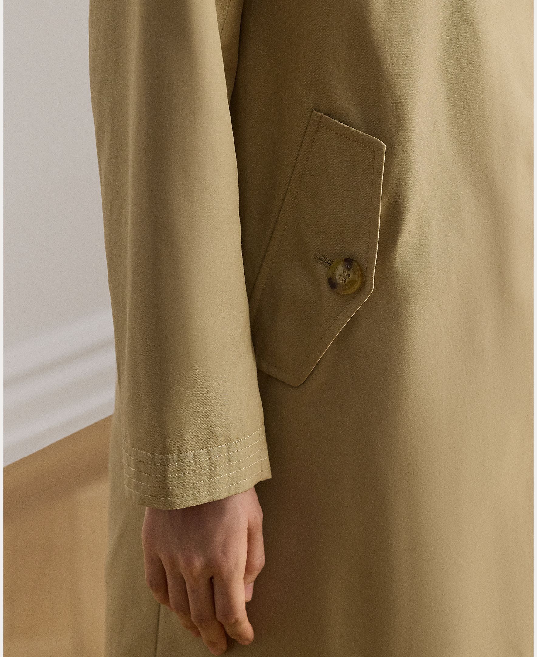 Gabardine em Mistura de Algodão Camel-6