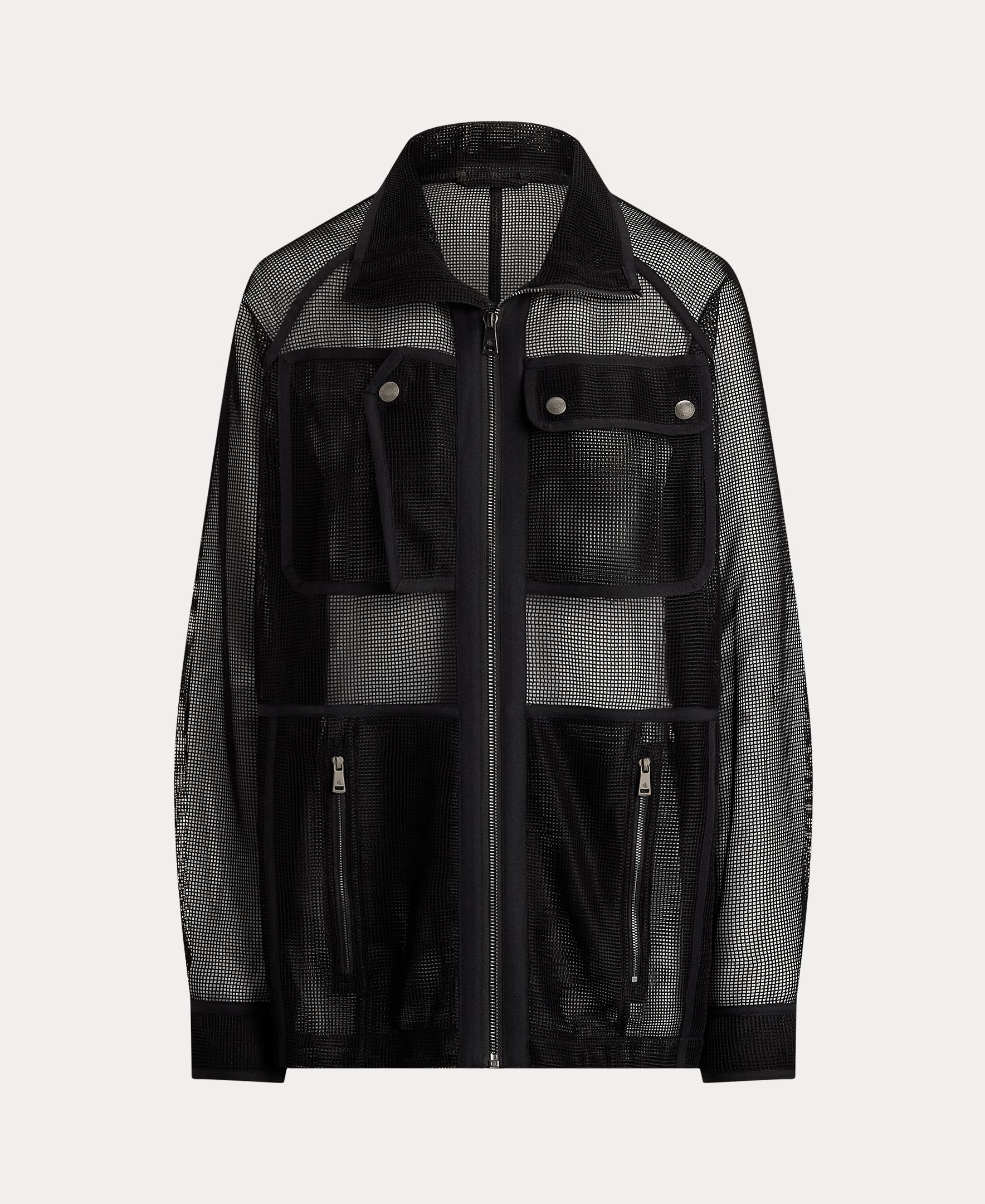Casaco Semitransparente Oversize Preto-6