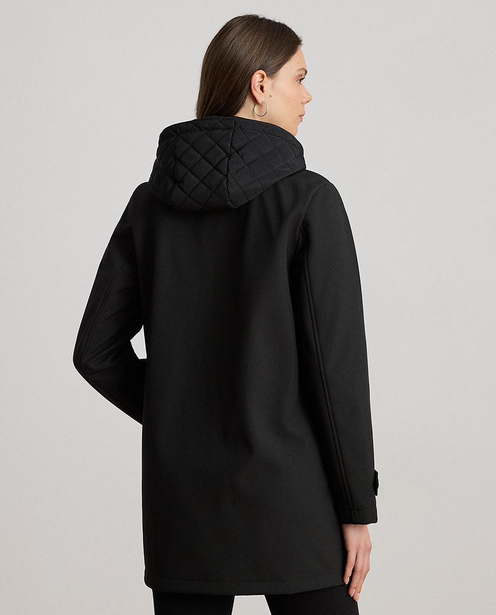 Gabardine com Capuz Preto-3