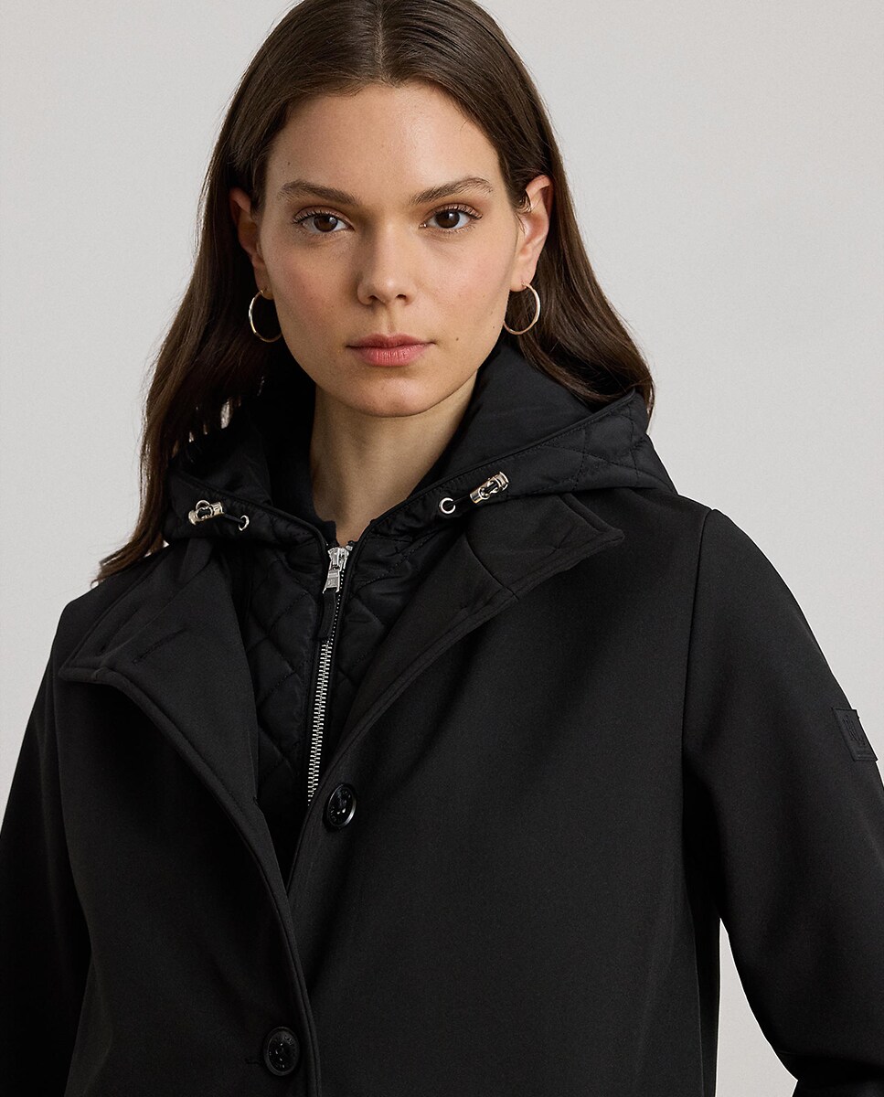 Gabardine com Capuz Preto-4