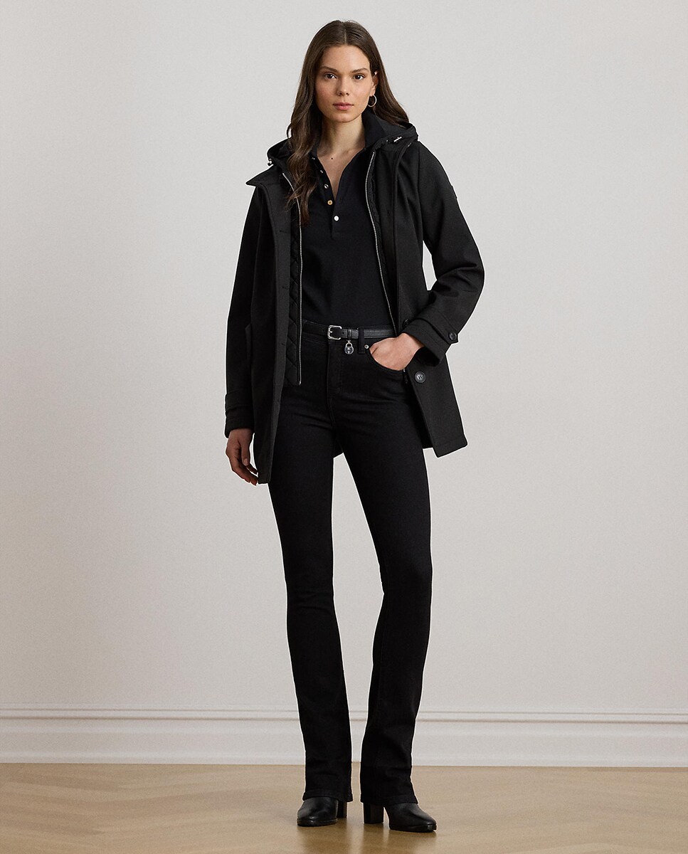 Gabardine com Capuz Preto-7