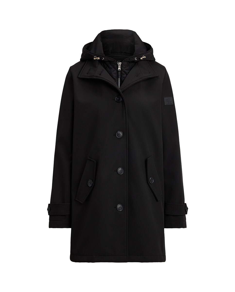 Gabardine com Capuz Preto-6