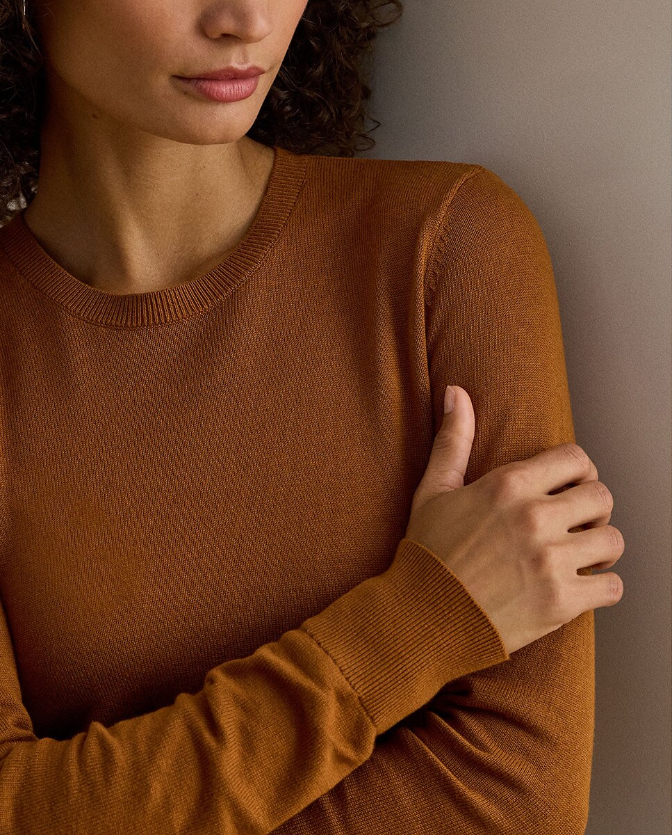 Jersey de mujer de manga larga de cuello redondo · Lauren Ralph