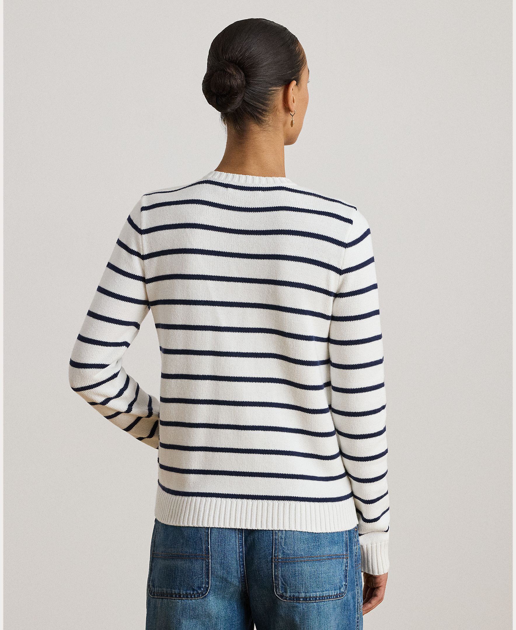 Cardigan de Algodão com Estampado Azul-2