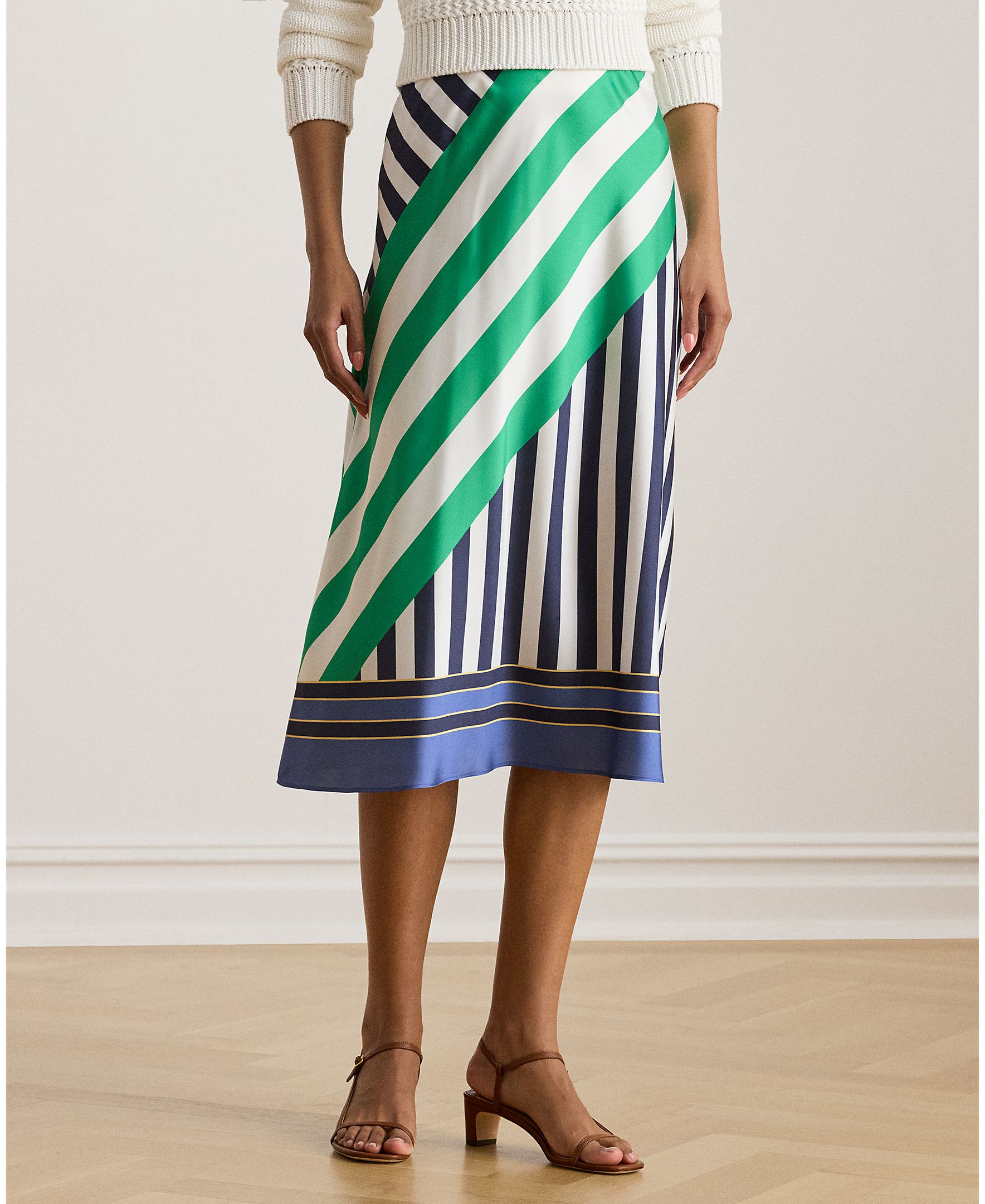 Saia Midi Estampada Multicolor-3