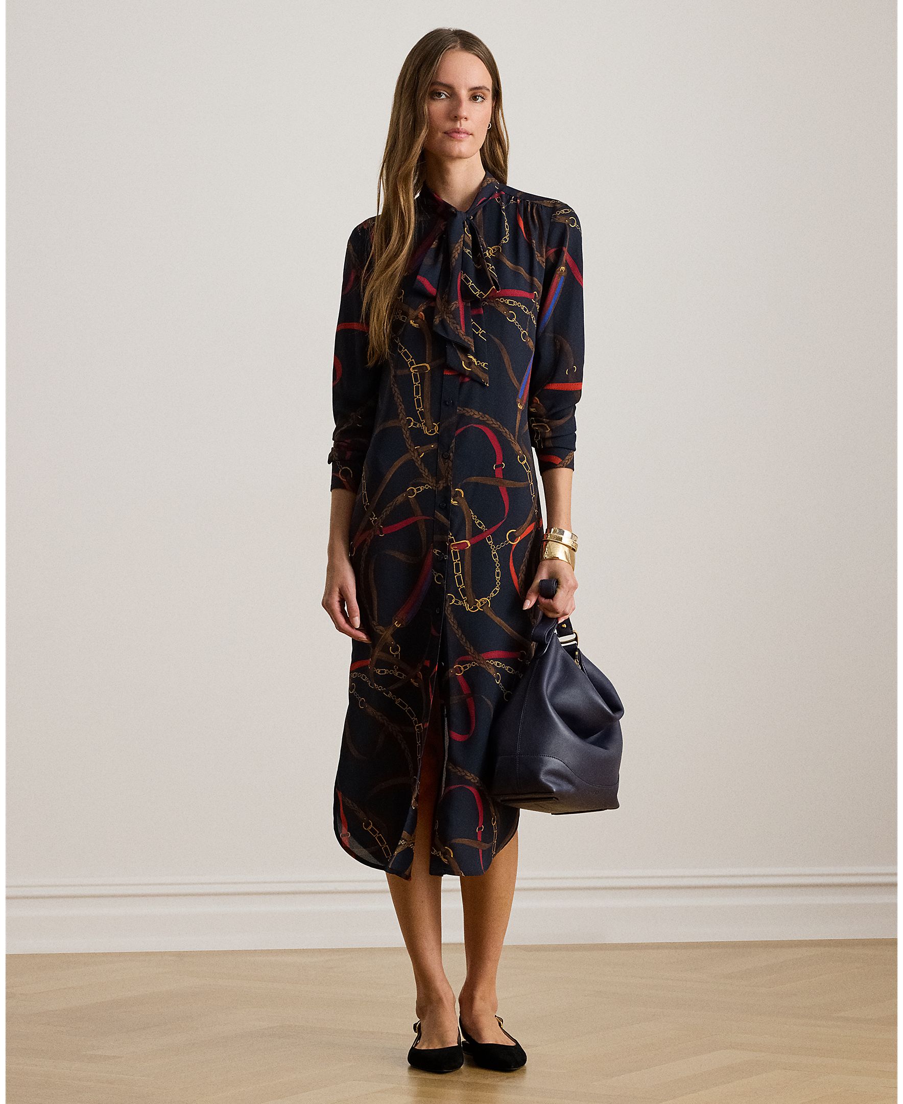 Lauren Ralph Lauren - Vestido camisero estampado.