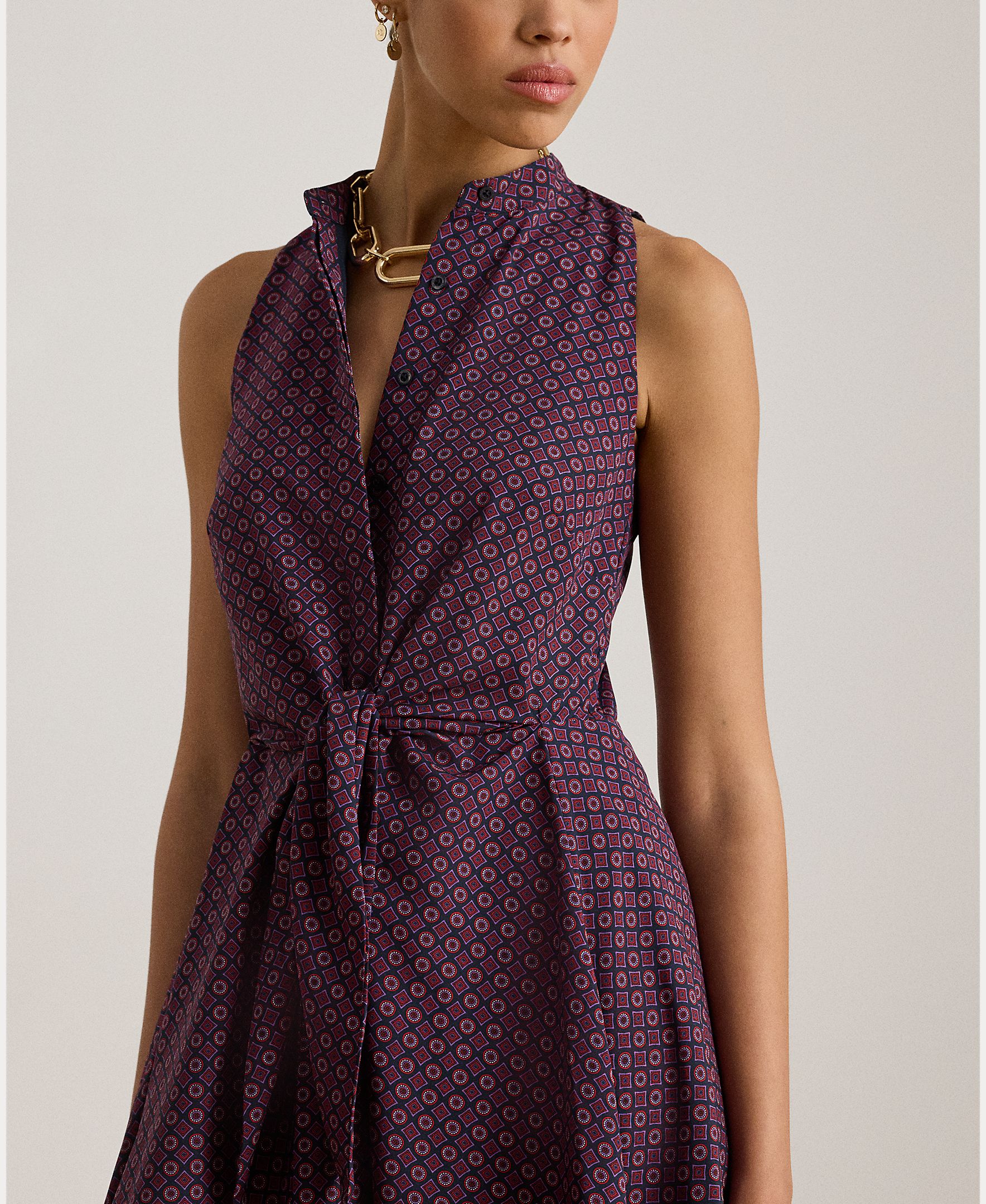 Vestido midi assimétrico Ameixa-3