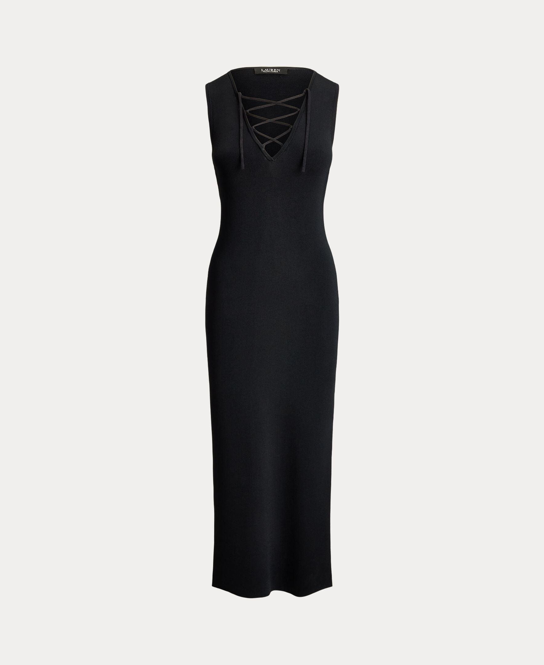 Vestido Comprido com Laço Preto-9