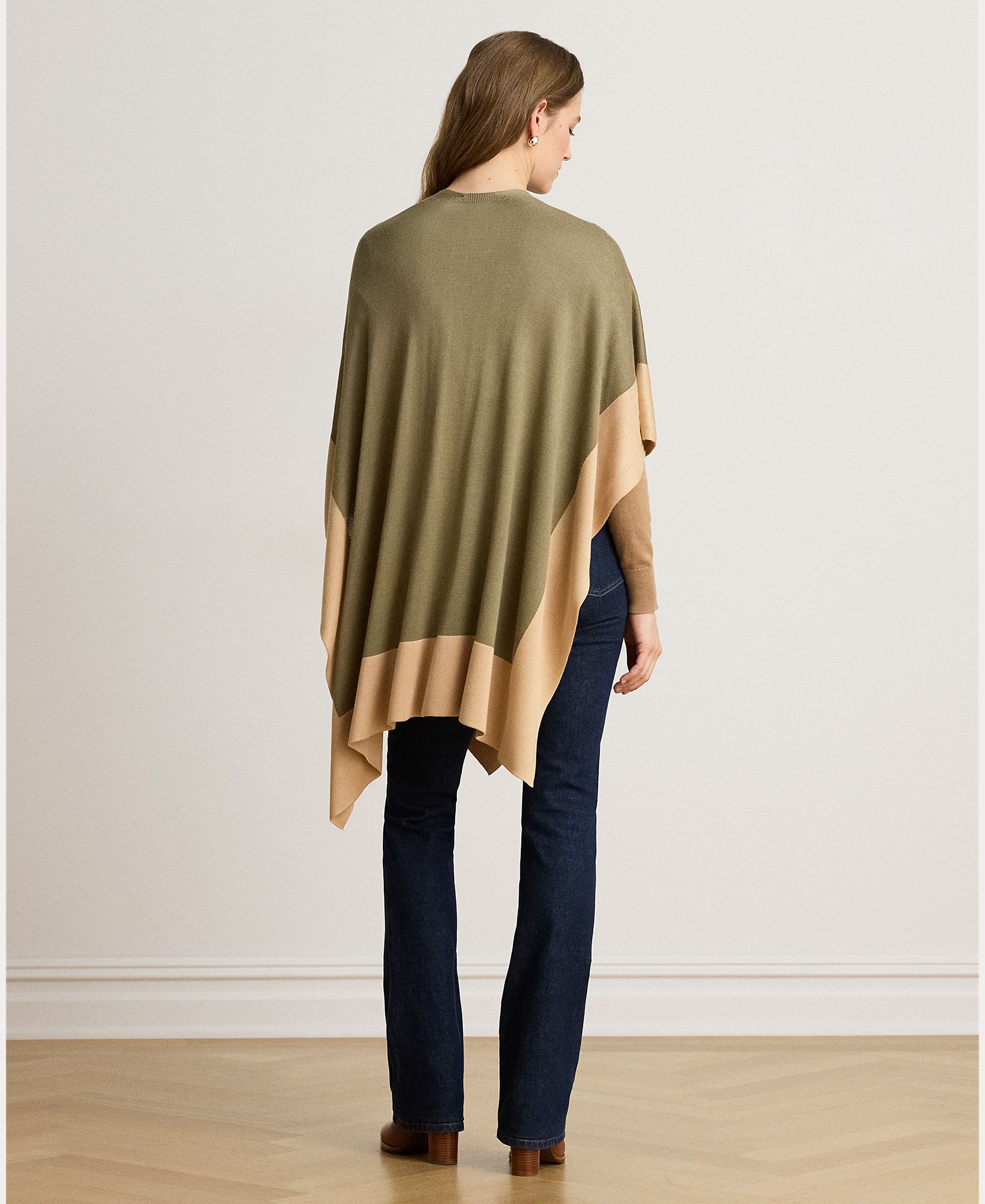 Poncho de Malha Aberta Multicolor-2