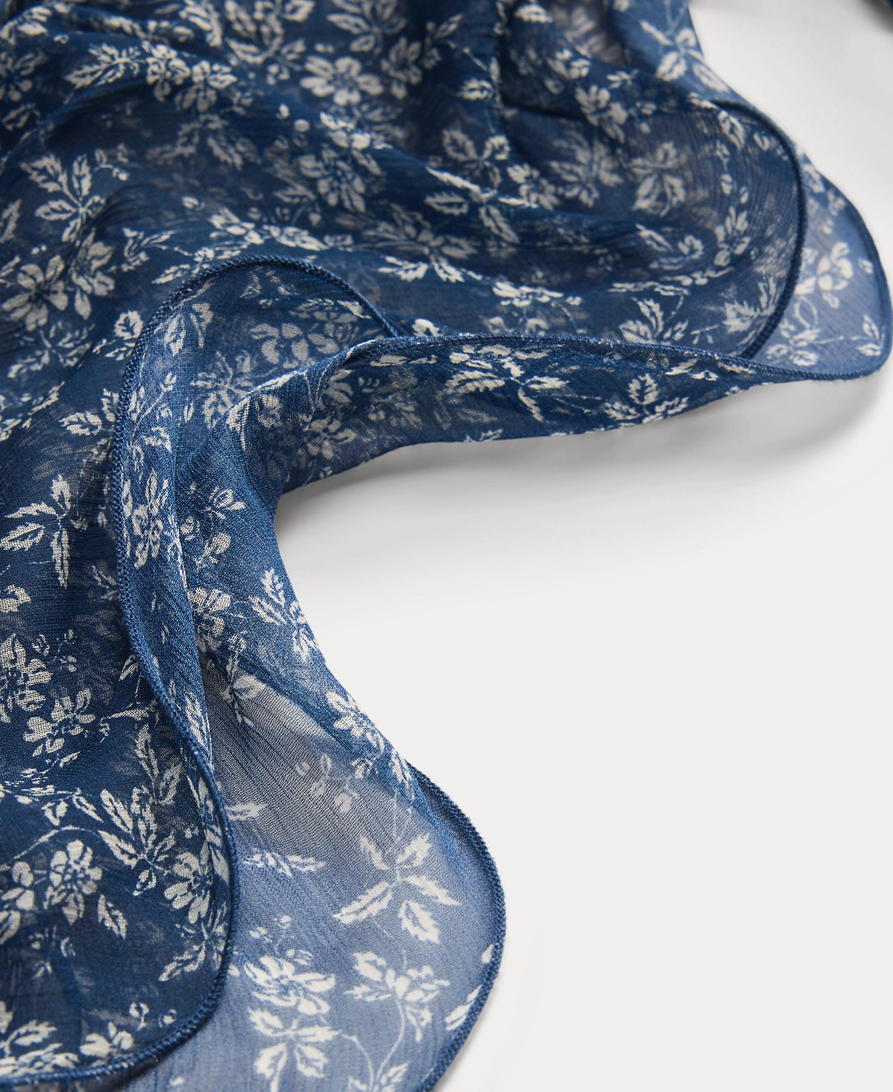 Lenço estampado Azul-marinho-3