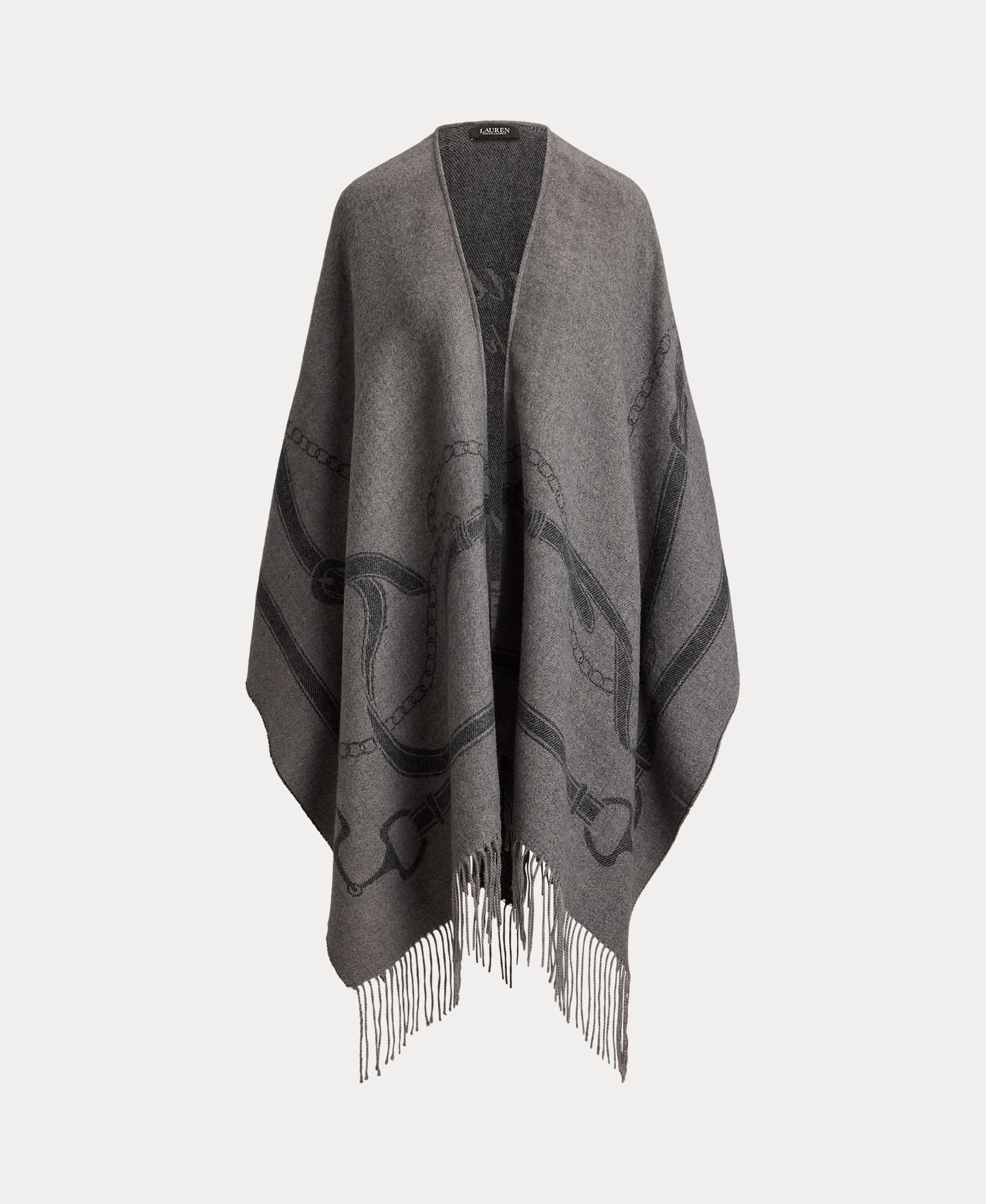 Imagem 0 de Poncho de Malha com Franjas