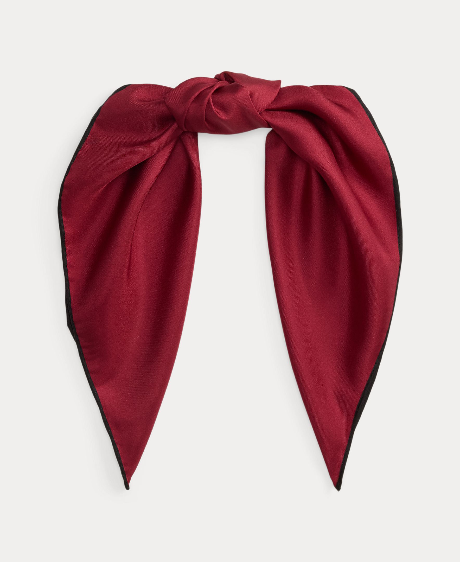 Lenço de Seda com Dálmata Vermelho/Grená-2