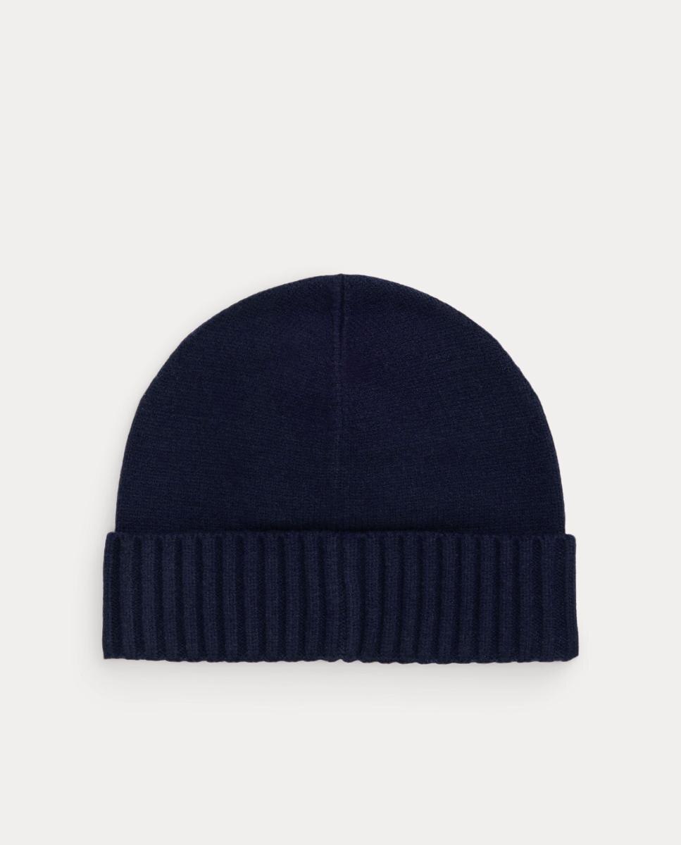 Gorro de Malha com Botões Azul-marinho-2