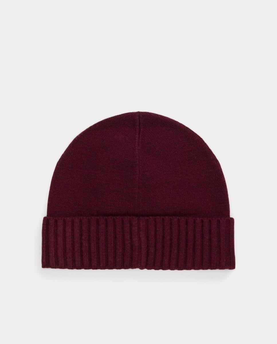 Gorro de Malha com Botões Grená-2