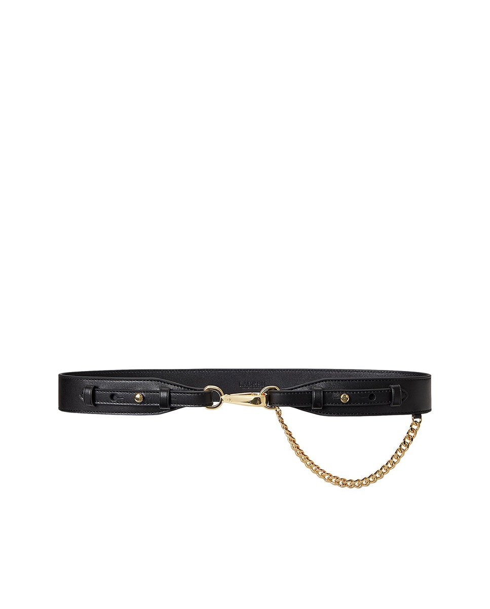 Imagem 0 de Cinto em pele com corrente