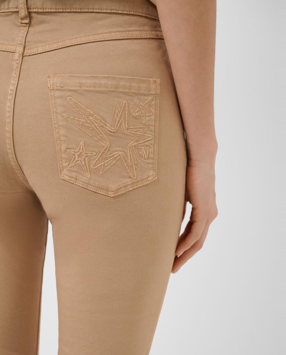 Calças skinny de mulher Castanho-claro-3