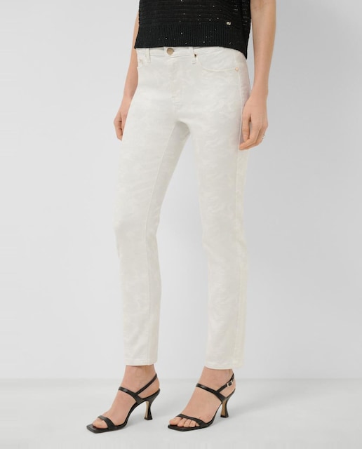 Imagem 0 de Calças de Cinco Bolsos com Desenho Laminado