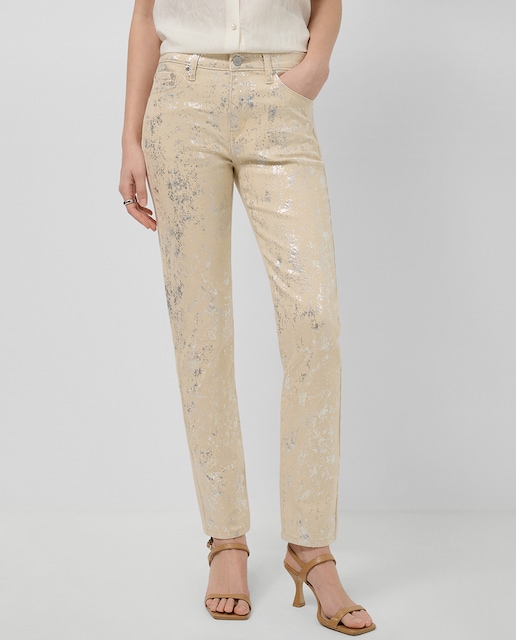 Imagem 0 de Calças de Cinco Bolsos com Desenho Laminado