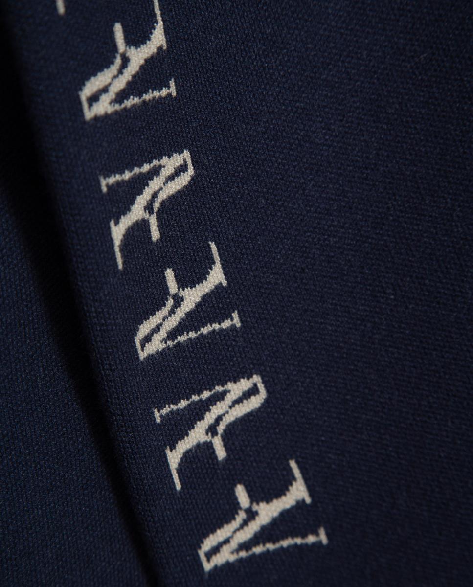 Calças de Malha com Jacquard RV nos Lados Azul-marinho-6