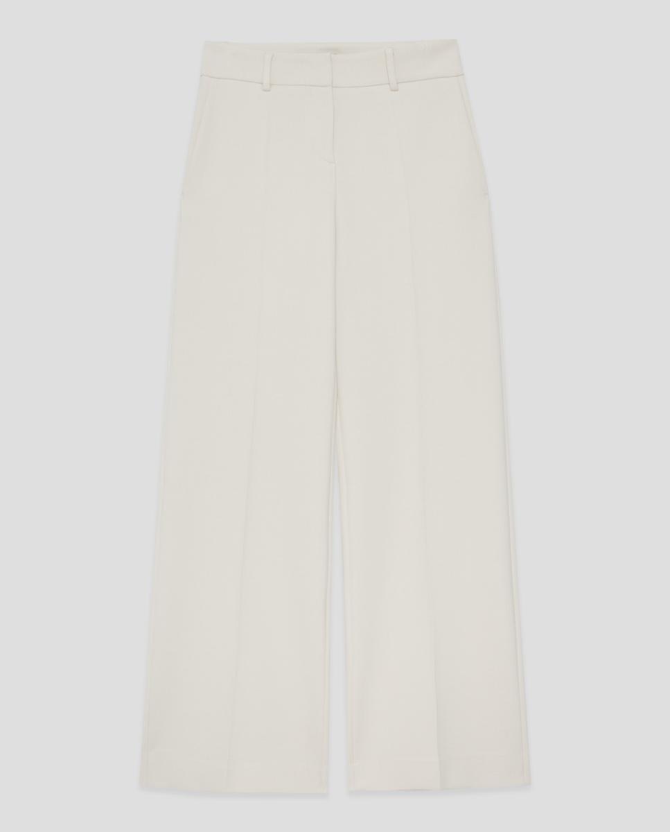 Pantalón de mujer ancho - Roberto Verino - Blanco hielo Blanco hielo-6