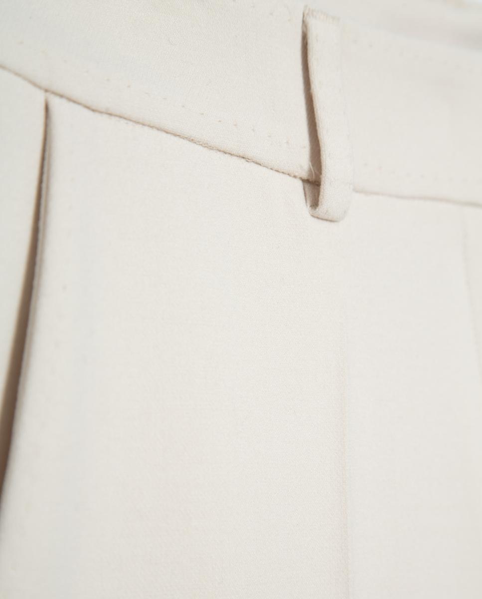 Pantalón de mujer ancho - Roberto Verino - Blanco hielo Blanco hielo-7