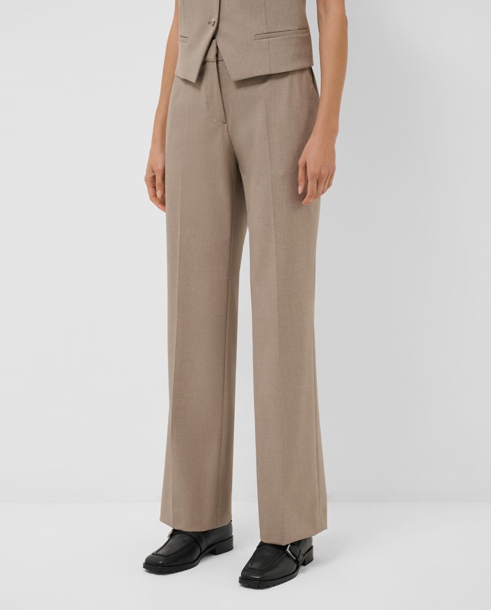 Pantalón de mujer recto - Roberto Verino - Beige Beige-2