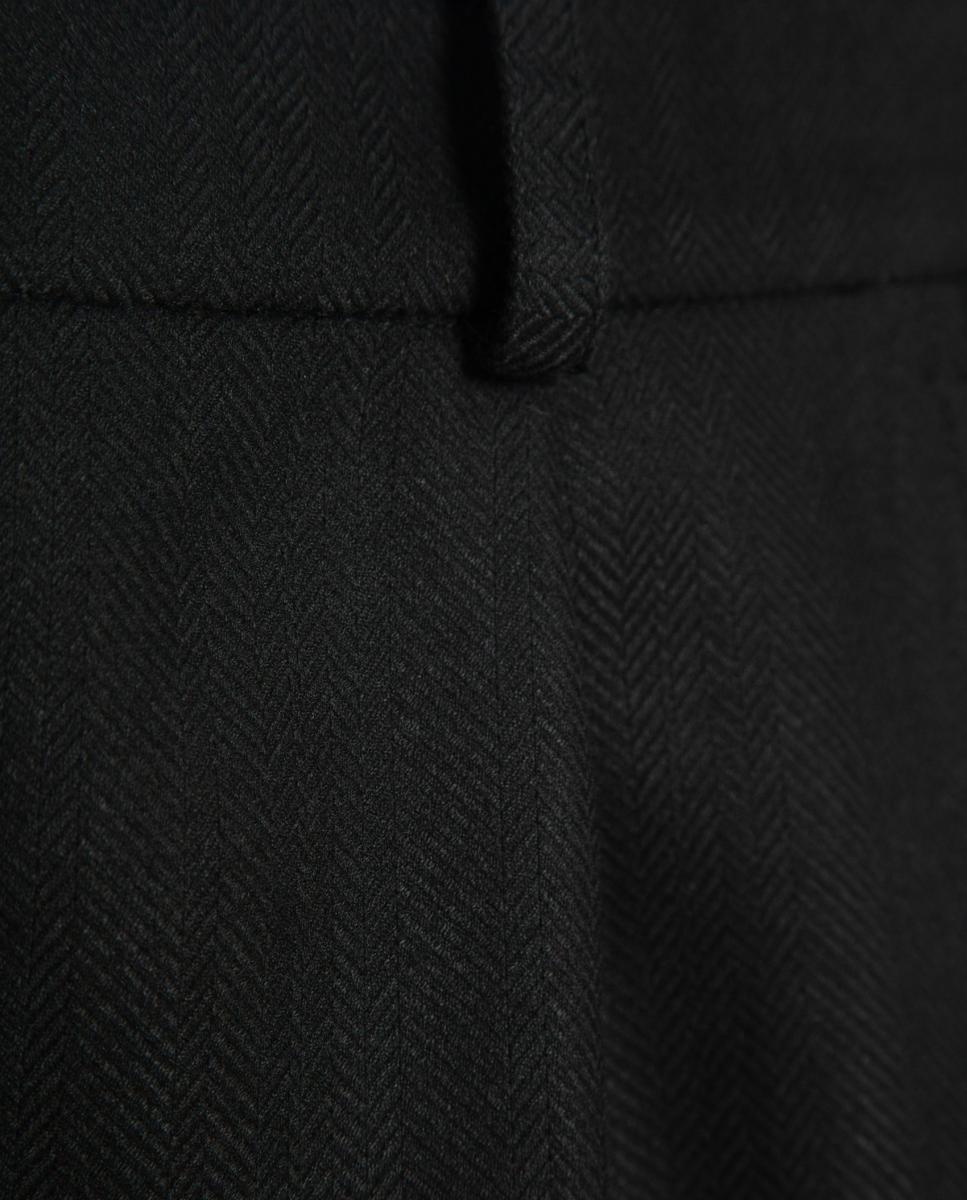 Pantalón de mujer ancho con pinzas - Roberto Verino - Negro Negro-7