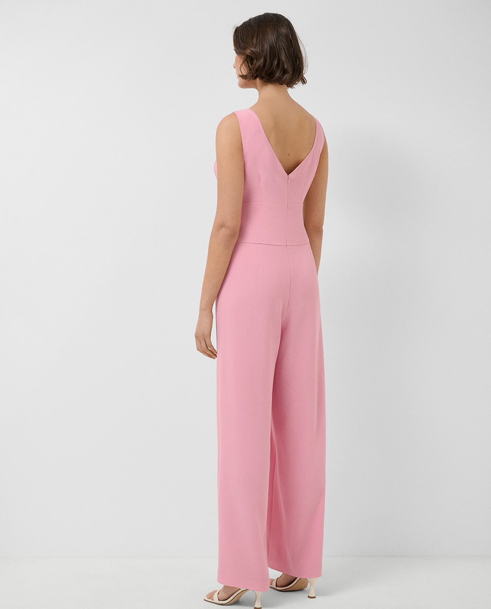 Macacão de Alças Crepe Rosa-claro-4