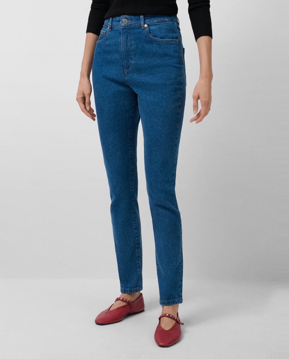 Imagem 0 de Jeans Slim com Cintura Subida